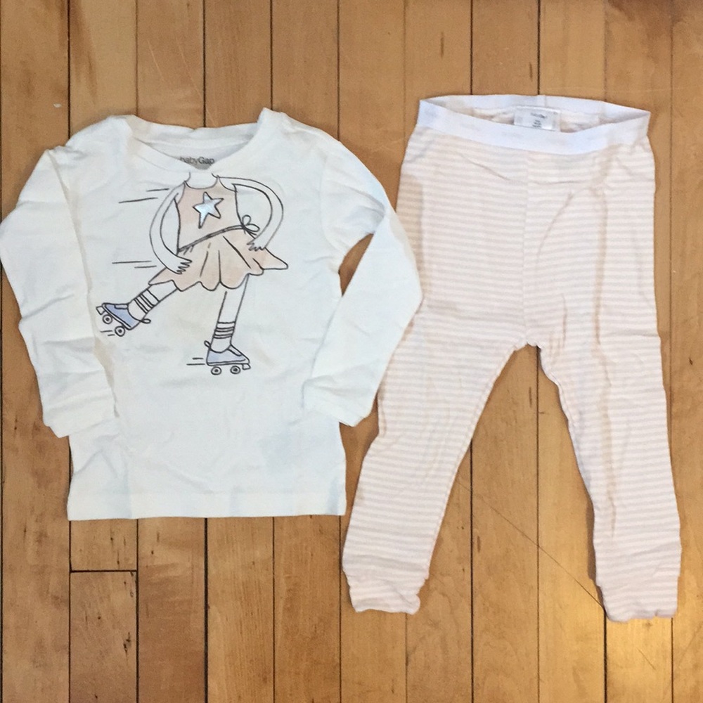 NWT Gap Kids skater girl 2-piece pajama set